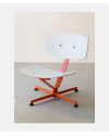 Raawii ARBA Lounge Chair - Orange Base / Light Grey Shell