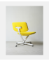 Raawii ARBA Lounge Chair - Light Grey Base / Yellow Fabric