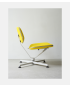 Raawii ARBA Lounge Chair - Light Grey Base / Yellow Fabric