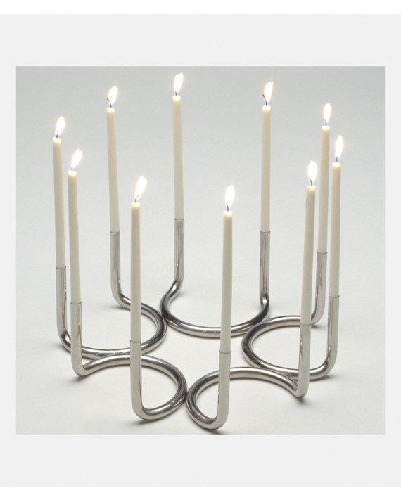 Gemini Candle Holder Steel - Peter Karpf 1975