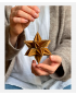 Lovi Star - Natural Wood - 7 cm