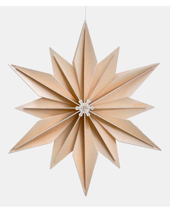 Lovi Decor Star - Natural Wood - 48 cm