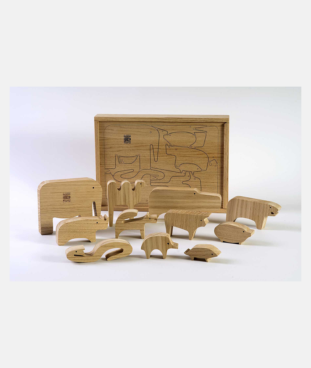 atkpn 　16animali Wooden Puzzle 16 ANIMALI by Enzo Mari - Limited Edition. Shop on