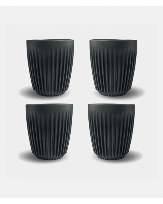Huskee Cup 4 pcs - 235 ml - Charcoal