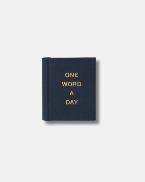 One Word a Day Journal - Dark blue