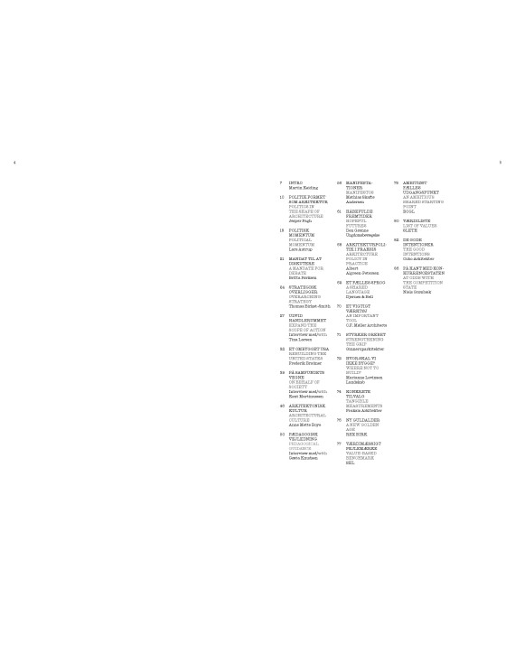 Arkitekturpolitik - Reprint