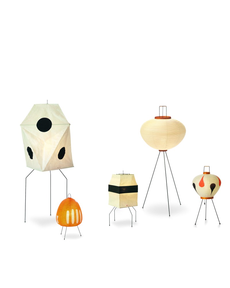 Akari Light Sculptures designed in 1951 by Japanese-American artist and designer Isamu Noguchi.